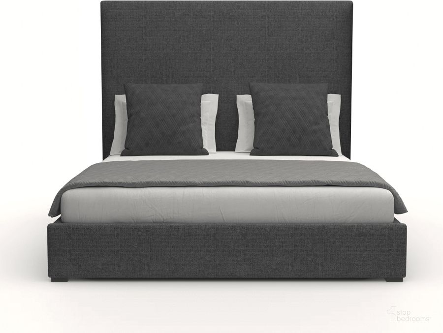 The appearance of Nativa Interiors Moyra Plain Upholstered Medium 67 Inch California King Charcoal Bed designed by Nativa Interiors in the modern / contemporary interior design. This charcoal piece of furniture  was selected by 1StopBedrooms from Moyra Collection to add a touch of cosiness and style into your home. Sku: BED-MOYRA-PL-MID-CA-PF-CHARCOAL. Bed Type: Panel Bed. Product Type: Panel Bed. Bed Size: California King. Material: Plywood. Image1