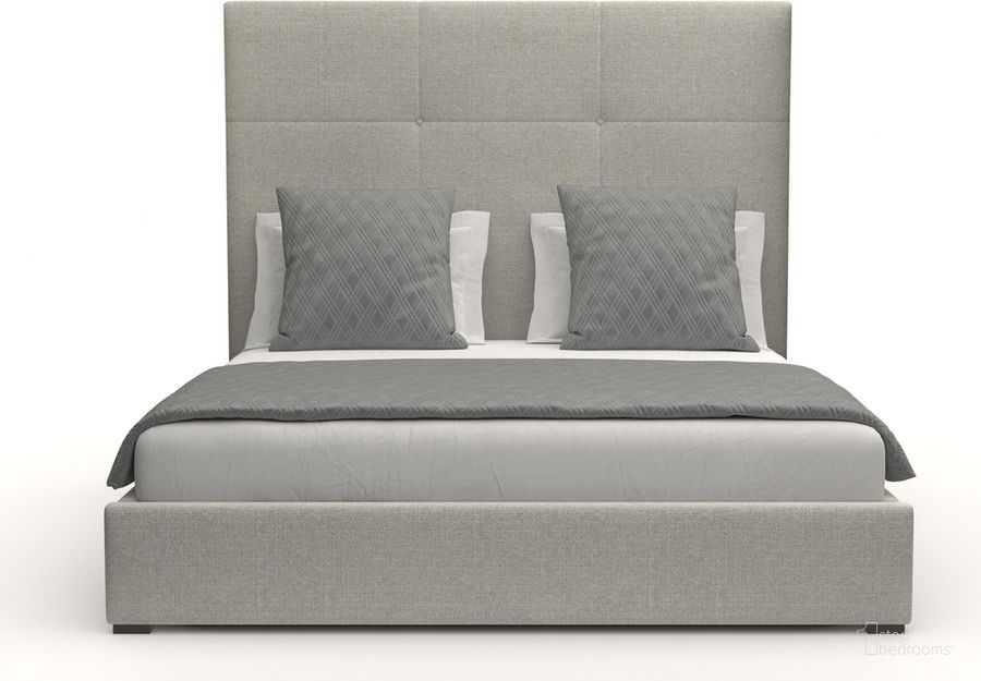 The appearance of Nativa Interiors Moyra Simple Tufted Upholstered Medium 67 Inch California King Grey Bed designed by Nativa Interiors in the modern / contemporary interior design. This grey piece of furniture  was selected by 1StopBedrooms from Moyra Collection to add a touch of cosiness and style into your home. Sku: BED-MOYRA-ST-MID-CA-PF-GREY. Bed Type: Panel Bed. Product Type: Panel Bed. Bed Size: California King. Material: Plywood. Image1