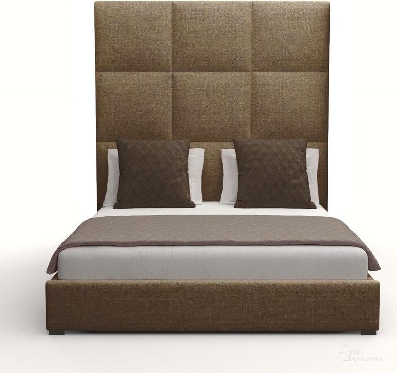 The appearance of Nativa Interiors Moyra Square Tufted Upholstered High 87 Inch California King Brown Bed designed by Nativa Interiors in the modern / contemporary interior design. This brown piece of furniture  was selected by 1StopBedrooms from Moyra Collection to add a touch of cosiness and style into your home. Sku: BED-MOYRA-SQ-HI-CA-PF-BROWN. Bed Type: Panel Bed. Material: Wood. Product Type: Panel Bed. Bed Size: California King. Image1