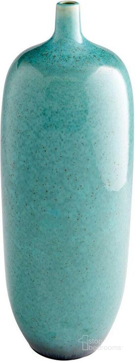 The appearance of Native Gloss Turquoise Glaze Large Vase designed by Cyan Design in the modern / contemporary interior design. This blue piece of furniture  was selected by 1StopBedrooms from Native Collection to add a touch of cosiness and style into your home. Sku: 10805. Material: Ceramic. Product Type: Vase.
