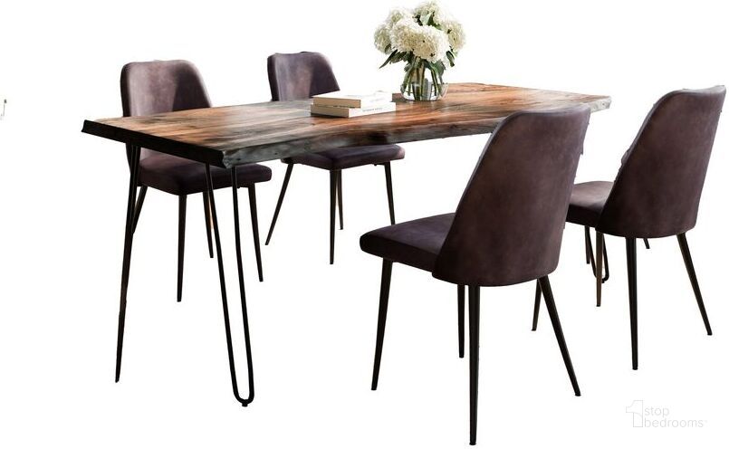 The appearance of Nature'S Edge Five Piece Solid Acacia Dining Set With Upholstered Mid-Century Modern Chairs In Dark Brown designed by Jofran in the modern / contemporary interior design. This dark brown piece of furniture  was selected by 1StopBedrooms from Nature'S Edge Collection to add a touch of cosiness and style into your home. Sku: 1781-79D-4-DOXCHDBN. Product Type: Dining Room Set. Material: Plywood. Image1