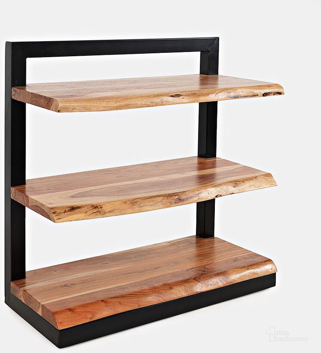 The appearance of Natures Edge Solid Acacia 3 Shelf Bookcase designed by Jofran in the rustic / southwestern interior design. This natural piece of furniture  was selected by 1StopBedrooms from Natures Edge Collection to add a touch of cosiness and style into your home. Sku: 1986-32. Product Type: Bookcase. Material: Iron. Image1