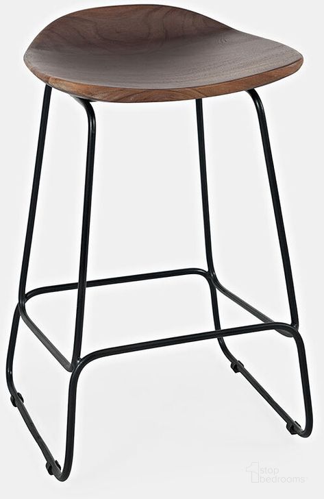 The appearance of Natures Edge Solid Acacia Counter Height Backless Stool (Set Of 2) In Slate designed by Jofran in the rustic / southwestern interior design. This slate piece of furniture  was selected by 1StopBedrooms from Natures Edge Collection to add a touch of cosiness and style into your home. Sku: 1981-BS160KD. Product Type: Barstool. Material: Iron. Image1