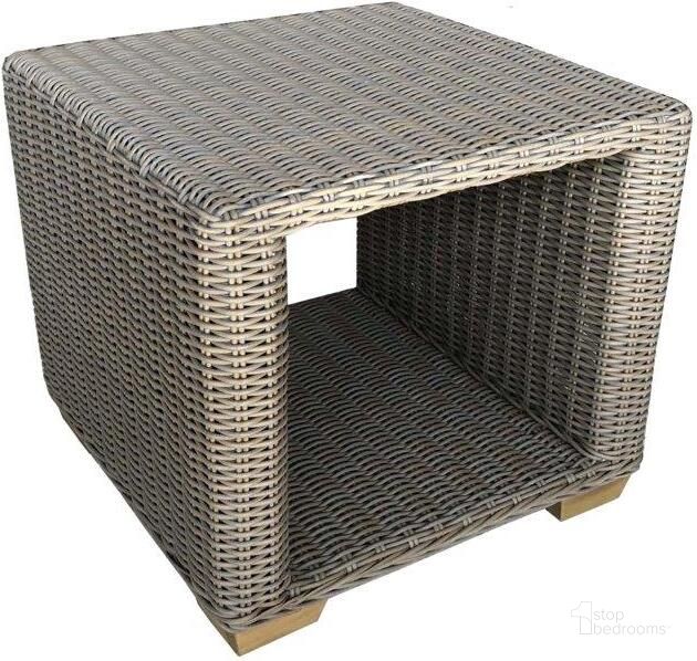 The appearance of Nautilus Grey Outdoor Side Table designed by Padmas Plantation in the modern / contemporary interior design. This grey piece of furniture  was selected by 1StopBedrooms from Nautilus Collection to add a touch of cosiness and style into your home. Sku: OL-NAU06. Product Type: Outdoor Table. Material: Wicker. Image1