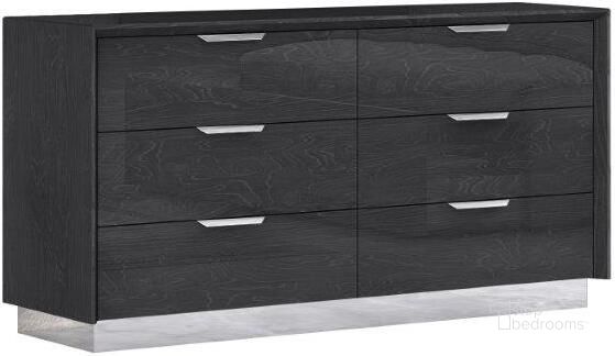 The appearance of Navi Grey Double Dresser designed by Whiteline Modern Living in the modern / contemporary interior design. This grey high gloss piece of furniture  was selected by 1StopBedrooms from Navi Collection to add a touch of cosiness and style into your home. Sku: DR1354-GRY. Material: Wood. Product Type: Dresser. Image1