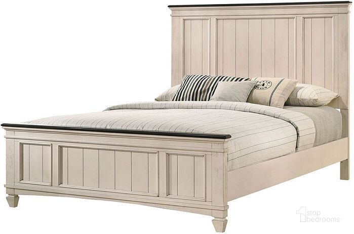 The appearance of Nealson Antique White Queen Panel Bed designed by Windsor Home in the traditional interior design. This antique white piece of furniture  was selected by 1StopBedrooms from Nealson Collection to add a touch of cosiness and style into your home. Sku: B9100-Q-HBFB;B9100-KQ-RAIL. Bed Type: Panel Bed. Product Type: Panel Bed. Bed Size: Queen. Image1