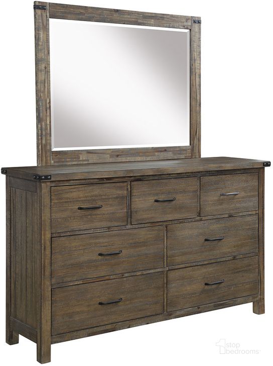 The appearance of New Classic Furniture Galleon Dresser In Weathered Walnut B1111 050 designed by New Classic in the transitional interior design. This other colors piece of furniture  was selected by 1StopBedrooms from Galleon Collection to add a touch of cosiness and style into your home. Sku: B1111-050. Material: Wood. Product Type: Dresser. Image1