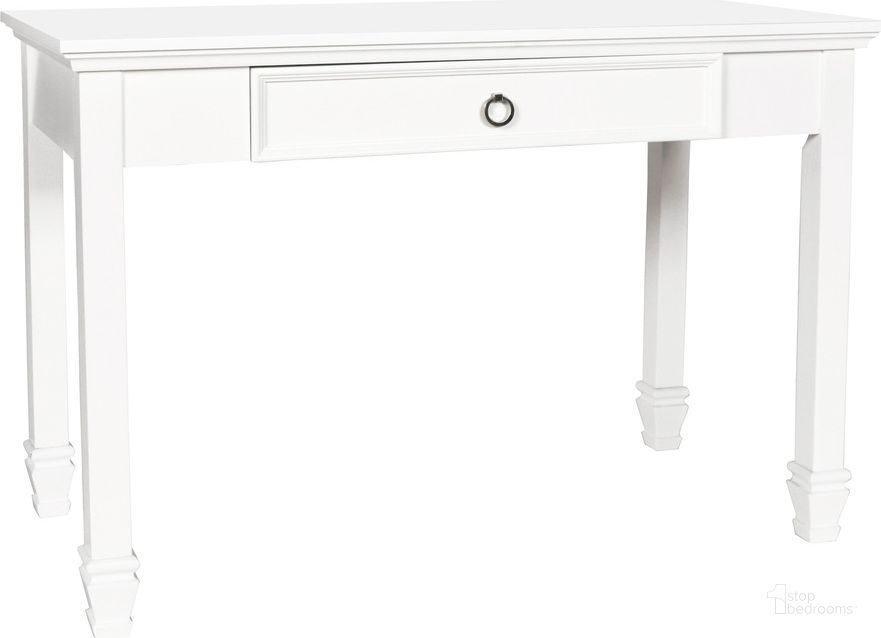 The appearance of New Classic Furniture Tamarack Desk In White 05 044 091 designed by New Classic in the modern / contemporary interior design. This white piece of furniture  was selected by 1StopBedrooms from Tamarack Collection to add a touch of cosiness and style into your home. Sku: BB044W-091. Material: Wood. Product Type: Desk. Image1