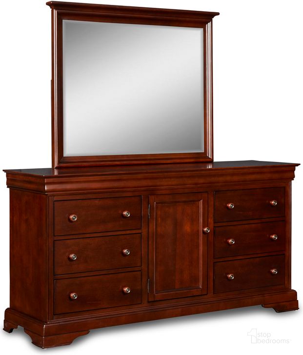 The appearance of New Classic Versaille 6 Drawer Dresser In Bordeaux Finish 1040 050 designed by New Classic in the traditional interior design. This bordeaux piece of furniture  was selected by 1StopBedrooms from Versaille Collection to add a touch of cosiness and style into your home. Sku: BH1040-050. Material: Wood. Product Type: Dresser. Image1