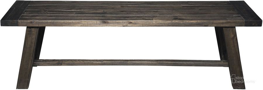 The appearance of Newberry Grey Bench designed by Alpine in the rustic / southwestern interior design. This gray piece of furniture  was selected by 1StopBedrooms from Newberry Collection to add a touch of cosiness and style into your home. Sku: 1468-24. Material: Wood. Product Type: Dining Bench. Image1