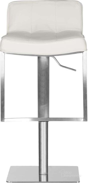 The appearance of Newman White Swivel Bar Stool designed by Safavieh in the modern / contemporary interior design. This white piece of furniture  was selected by 1StopBedrooms from Newman Collection to add a touch of cosiness and style into your home. Sku: FOX3005C. Product Type: Barstool. Material: Stainless Steel. Image1