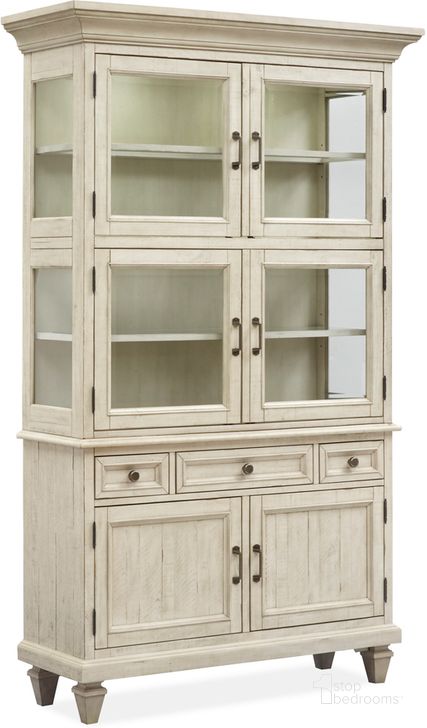 The appearance of Newport Dining Cabinet designed by Magnussen in the  interior design. This alabaster piece of furniture  was selected by 1StopBedrooms from Newport Collection to add a touch of cosiness and style into your home. Sku: D5430-01B;D5430-01T. Product Type: Cabinet. Material: Pine. Image1