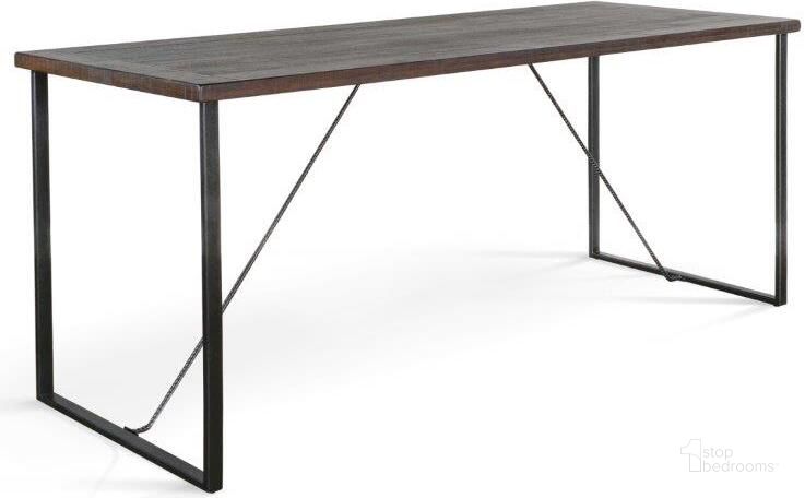 The appearance of Homestead Newport Friendship Dining Table In Dark Brown designed by Sunny Design in the industrial interior design. This dark brown piece of furniture  was selected by 1StopBedrooms from Homestead Collection to add a touch of cosiness and style into your home. Sku: 1154TL. Table Base Style: Trestle. Material: Wood. Product Type: Dining Table. Table Top Shape: Rectangular. Size: 84.