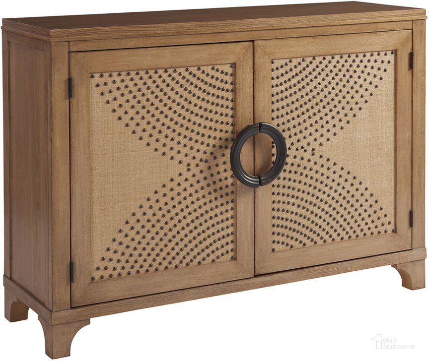 The appearance of Newport Sandstone Lido Isle Nailhead Hall Chest By Barclay Butera designed by Barclay Butera in the transitional interior design. This brown piece of furniture  was selected by 1StopBedrooms from Newport Collection to add a touch of cosiness and style into your home. Sku: 01-0920-973. Material: Wood. Product Type: Accent Chest. Image1