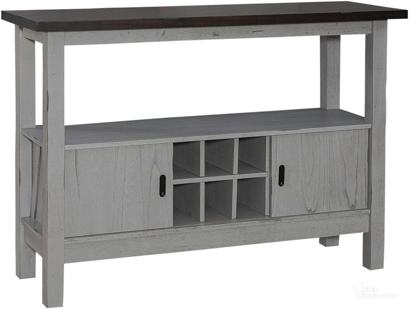 The appearance of Newport Server designed by Liberty in the transitional interior design. This grey piece of furniture  was selected by 1StopBedrooms from Newport Collection to add a touch of cosiness and style into your home. Sku: 131-SR5236. Product Type: Server. Material: Rubberwood. Image1