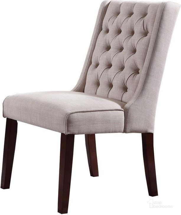 The appearance of Newport Tufted Back Wood Dining Side Chair Set of 2 In Beige designed by Best Master Furniture in the modern / contemporary interior design. This beige piece of furniture  was selected by 1StopBedrooms from Newport Collection to add a touch of cosiness and style into your home. Sku: Y782B. Material: Wood. Product Type: Side Chair. Image1