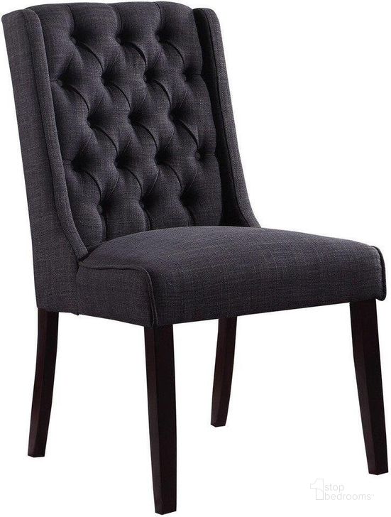 The appearance of Newport Tufted Back Wood Dining Side Chair Set of 2 In Charcoal designed by Best Master Furniture in the transitional interior design. This charcoal piece of furniture  was selected by 1StopBedrooms from Newport Collection to add a touch of cosiness and style into your home. Sku: Y782BC. Material: Wood. Product Type: Side Chair. Image1