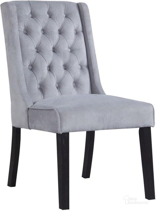 The appearance of Newport Tufted Back Wood Dining Side Chair Set of 2 In Gray designed by Best Master Furniture in the modern / contemporary interior design. This gray piece of furniture  was selected by 1StopBedrooms from Newport Collection to add a touch of cosiness and style into your home. Sku: Y782GC. Material: Wood. Product Type: Side Chair. Image1
