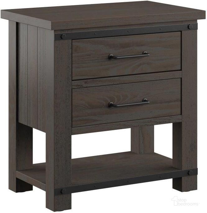 The appearance of Newton 2-Drawer Nightstand In Cocoa Brown designed by Emerald Home Furnishings in the country / farmhouse interior design. This cocoa brown piece of furniture  was selected by 1StopBedrooms from Newton Collection to add a touch of cosiness and style into your home. Sku: 2623-36. Product Type: Nightstand. Material: Rubberwood. Image1