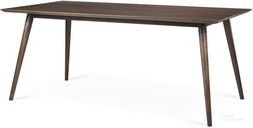 The appearance of Nicholas Ii Brown Solid Wood Top Metal And Wood Leg Dining Table designed by Mercana in the modern / contemporary interior design. This brown piece of furniture  was selected by 1StopBedrooms from Nicholas Collection to add a touch of cosiness and style into your home. Sku: 68844. Table Base Style: Legs. Material: Wood. Product Type: Dining Table. Table Top Shape: Rectangular. Size: 39". Image1