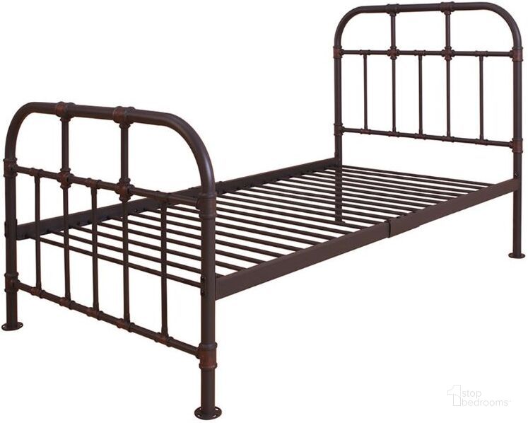 The appearance of Nicipolis Sandy Gray Twin Metal Bed designed by ACME in the industrial interior design. This gray piece of furniture  was selected by 1StopBedrooms from Nicipolis Collection to add a touch of cosiness and style into your home. Sku: 30730T. Material: Metal. Bed Size: Twin. Product Type: Slat / Spindle Bed. Bed Type: Slat / Spindle Bed. Image1