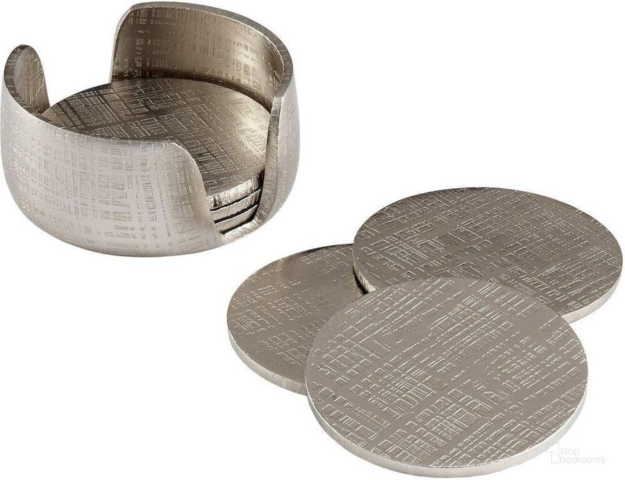 The appearance of Nickel Coasters Container designed by Cyan Design in the modern / contemporary interior design. This silver piece of furniture  was selected by 1StopBedrooms from Nickel Collection to add a touch of cosiness and style into your home. Sku: 08130. Material: Aluminum. Product Type: Decorative Accessory.