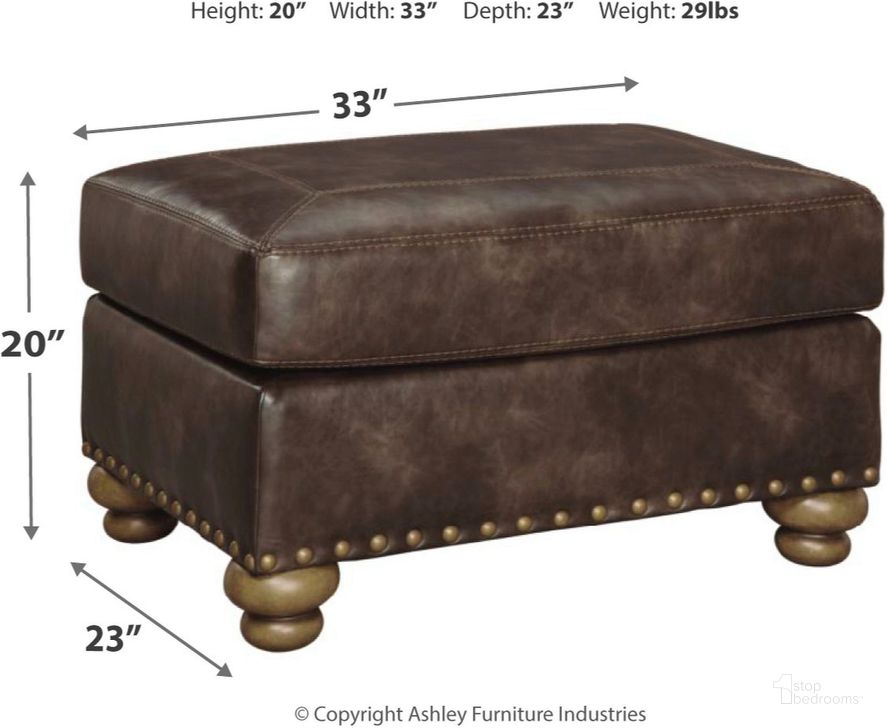 Nicorvo Chair And Ottoman In Coffee by Ashley Furniture 1StopBedrooms