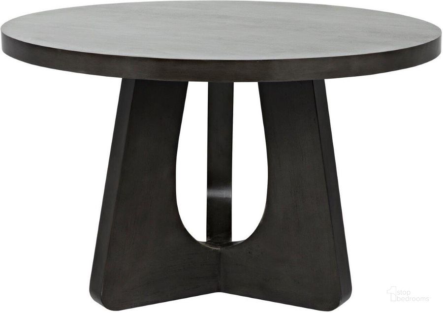 The appearance of Nobuko 48 Inch Diameter Dining Table In Pale designed by Noir in the transitional interior design. This pale piece of furniture  was selected by 1StopBedrooms from Nobuko Collection to add a touch of cosiness and style into your home. Sku: GTAB508P-48. Table Base Style: Pedestal. Table Top Shape: Round. Product Type: Dining Table. Material: Wood Veneer. Size: 48". Image1