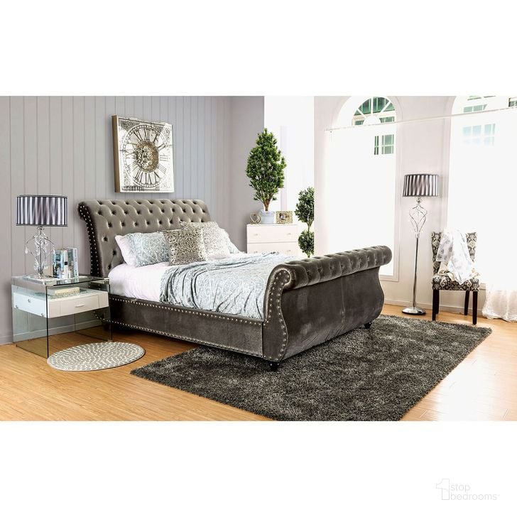 The appearance of Noella Queen Bed In Gray designed by Furniture of America in the glam interior design. This gray piece of furniture  was selected by 1StopBedrooms from Noella Collection to add a touch of cosiness and style into your home. Sku: CM7128GY-Q-HB-VN;CM7128GY-Q-FB-VN;CM7128GY-Q-R-VN. Bed Type: Platform Bed. Material: Wood. Product Type: Platform Bed. Bed Size: Queen. Image1