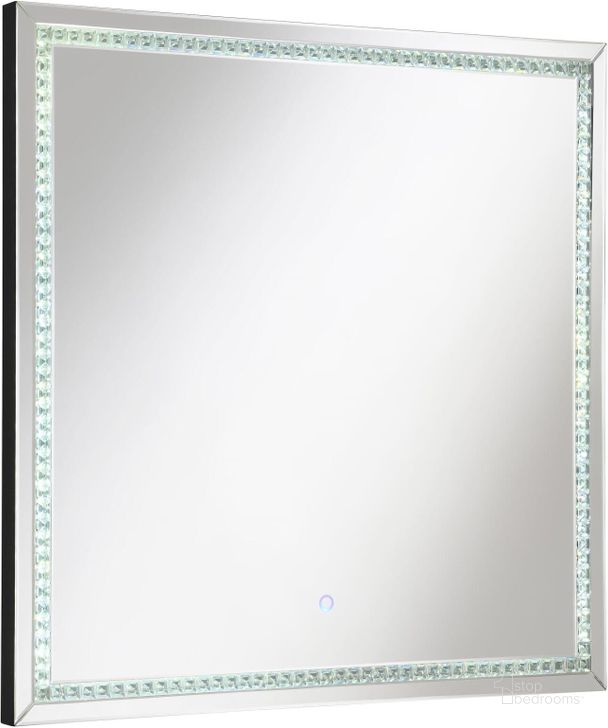 The appearance of Noelle Square Wall Mirror With Led Lights designed by Coaster in the modern / contemporary interior design. This mirror piece of furniture  was selected by 1StopBedrooms from Noelle Collection to add a touch of cosiness and style into your home. Sku: 961506. Material: MDF. Product Type: Wall Mirror. Image1