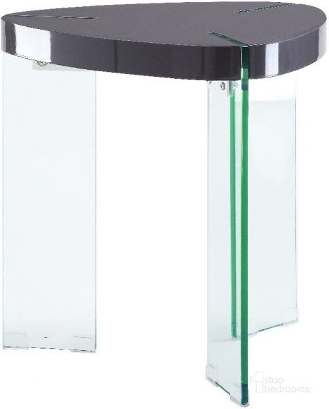 The appearance of Noland Gray High Gloss/Clear Glass End Table designed by ACME in the modern / contemporary interior design. This gray piece of furniture  was selected by 1StopBedrooms from Noland Collection to add a touch of cosiness and style into your home. Sku: 84917T;84918GL. Material: Wood. Product Type: End Table.