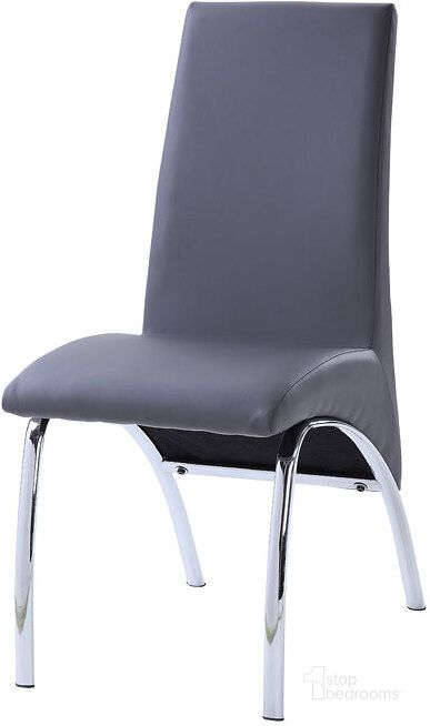 The appearance of Noland Side Chair (Gray) (Set of 2) designed by ACME in the modern / contemporary interior design. This gray piece of furniture  was selected by 1StopBedrooms from Noland Collection to add a touch of cosiness and style into your home. Sku: 72192. Material: Metal. Product Type: Side Chair. Image1