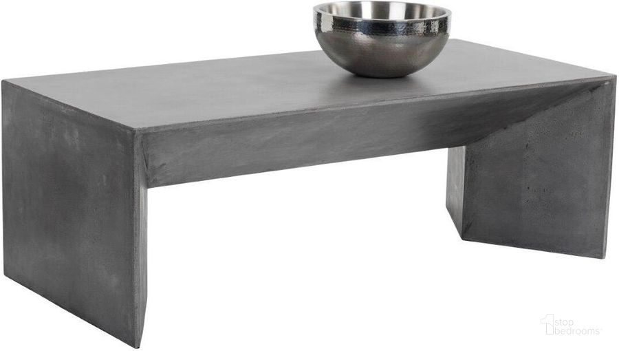 The appearance of Nomad Coffee Table designed by Sunpan in the modern / contemporary interior design. This grey piece of furniture  was selected by 1StopBedrooms from Mixt Collection to add a touch of cosiness and style into your home. Sku: 101554. Product Type: Coffee Table. Material: Concrete. Image1