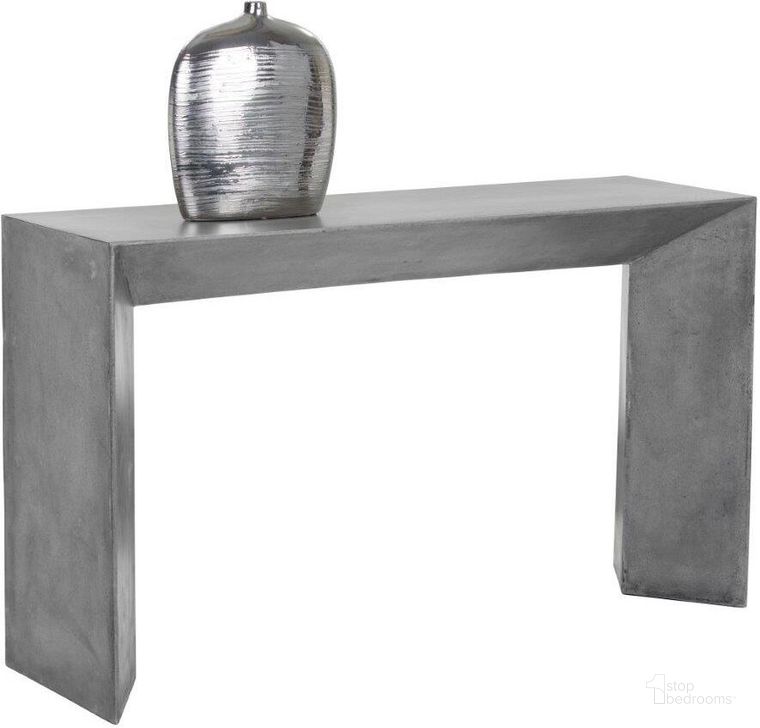 The appearance of Nomad Console Table designed by Sunpan in the modern / contemporary interior design. This grey piece of furniture  was selected by 1StopBedrooms from Mixt Collection to add a touch of cosiness and style into your home. Sku: 101369. Product Type: Console Table. Material: Concrete. Image1