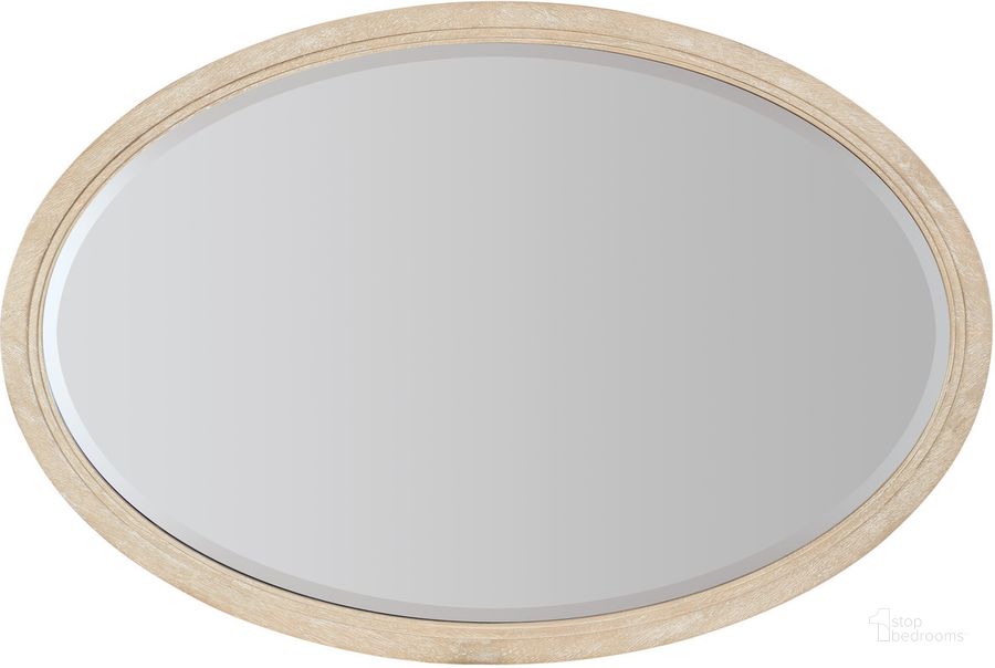 The appearance of Nouveau Chic Oval Mirror In Light Brown designed by Hooker in the transitional interior design. This light brown piece of furniture  was selected by 1StopBedrooms from Nouveau Chic Collection to add a touch of cosiness and style into your home. Sku: 6500-90009-80. Material: Glass. Product Type: Mirror. Image1