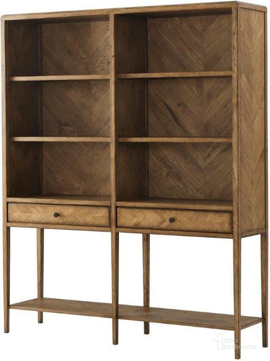 The appearance of Nova Bookcase designed by Theodore Alexander in the modern / contemporary interior design. This natural piece of furniture  was selected by 1StopBedrooms from Nova Collection to add a touch of cosiness and style into your home. Sku: TAS63012.C253. Material: Wood. Product Type: Bookcase.