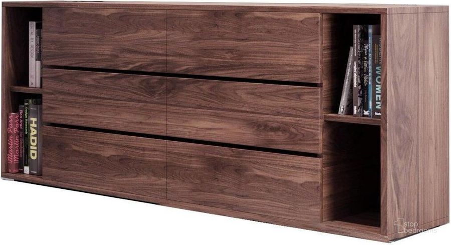 The appearance of Nova Domus Jagger Modern Walnut Dresser designed by VIG Furniture in the modern / contemporary interior design. This brown piece of furniture  was selected by 1StopBedrooms from Nova Domus Jagger Collection to add a touch of cosiness and style into your home. Sku: VGMABR-55-WAL-DRS. Material: Wood. Product Type: Dresser.