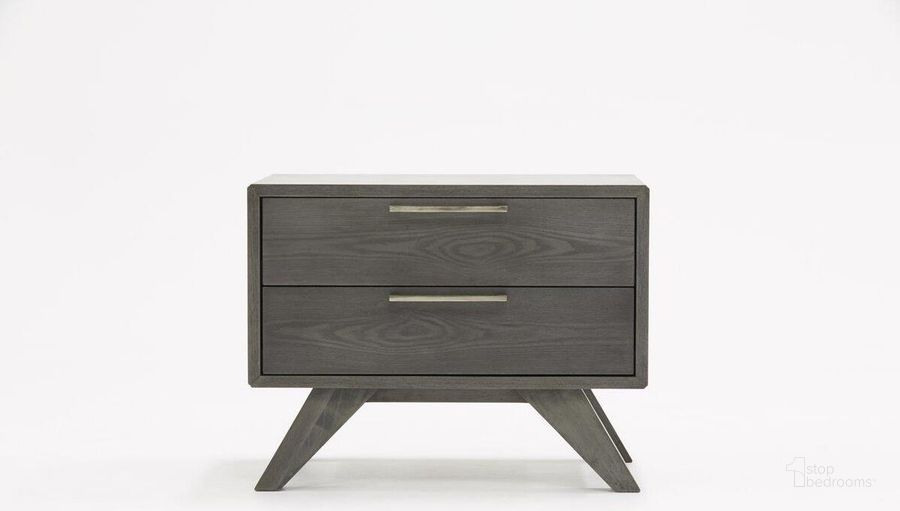 The appearance of Nova Domus Soria Modern Grey Wash Nightstand designed by VIG Furniture in the modern / contemporary interior design. This grey piece of furniture  was selected by 1StopBedrooms from Nova Domus Soria Collection to add a touch of cosiness and style into your home. Sku: VGMABR-32-NS-GRY. Product Type: Nightstand. Material: Stainless Steel. Image1