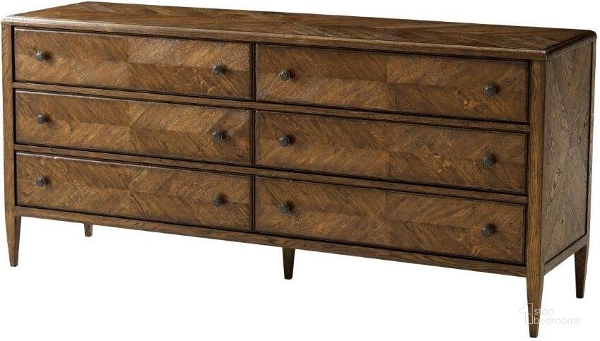 The appearance of Nova Long Dresser designed by Theodore Alexander in the modern / contemporary interior design. This brown piece of furniture  was selected by 1StopBedrooms from Nova Collection to add a touch of cosiness and style into your home. Sku: TAS60042.C254. Product Type: Dresser. Material: Bone.