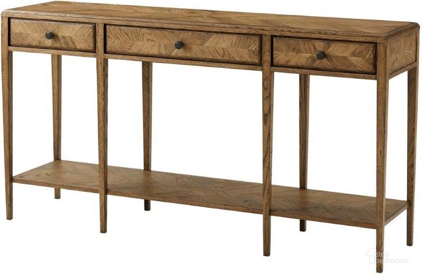The appearance of Nova Two Tiered Console Table designed by Theodore Alexander in the traditional interior design. This natural piece of furniture  was selected by 1StopBedrooms from Nova Collection to add a touch of cosiness and style into your home. Sku: TAS53036.C253. Product Type: Console Table. Material: Bone.