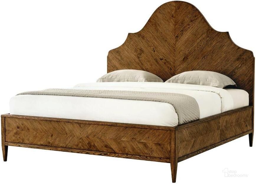 The appearance of Nova US King Bed TAS83023.C254 designed by Theodore Alexander in the traditional interior design. This brown piece of furniture  was selected by 1StopBedrooms from Nova Collection to add a touch of cosiness and style into your home. Sku: TAS83023.C254. Bed Type: Panel Bed. Material: Wood. Product Type: Panel Bed. Bed Size: King.