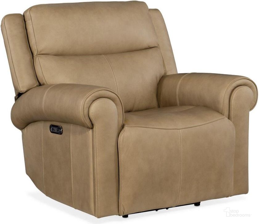 The appearance of Oberon Zero Gravity Recliner With Power Headrest SS103-PHZ1-080 designed by Hooker in the transitional interior design. This beige piece of furniture  was selected by 1StopBedrooms from Oberon Collection to add a touch of cosiness and style into your home. Sku: SS103-PHZ1-080. Material: Leather. Product Type: Recliner. Image1