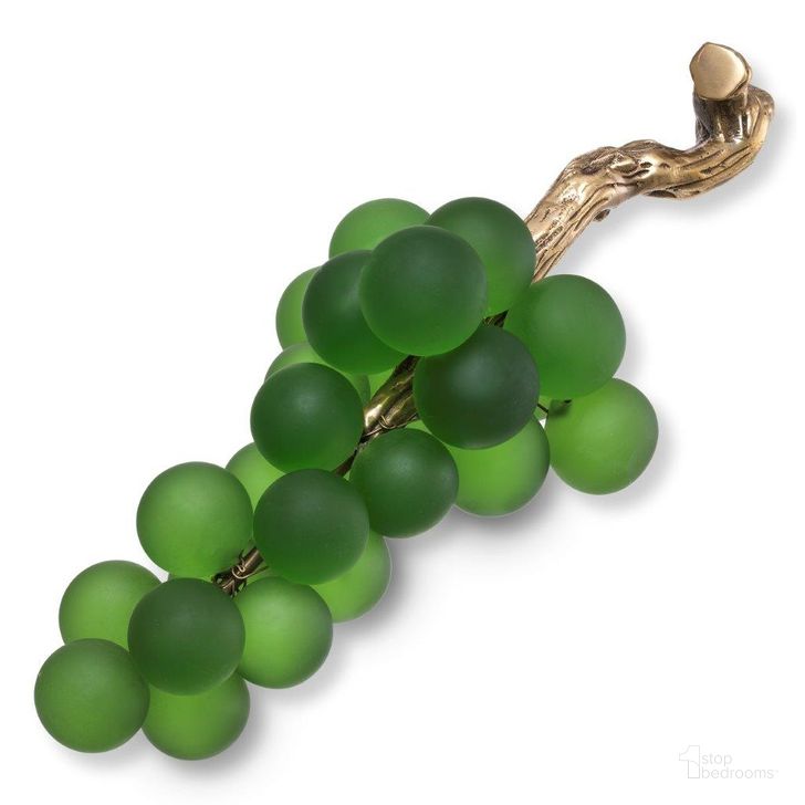The appearance of Object French Grapes Green Vintage Brass Finish designed by Eichholtz in the modern / contemporary interior design. This green piece of furniture  was selected by 1StopBedrooms from French Collection to add a touch of cosiness and style into your home. Sku: 113683. Material: Glass. Product Type: Decorative Accessory. Image1