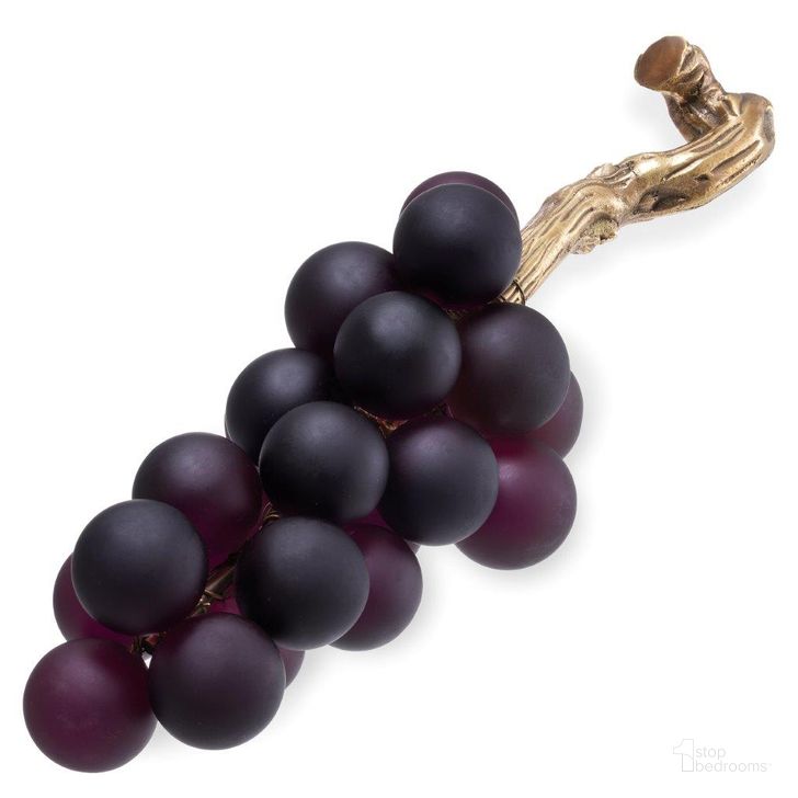 The appearance of Object French Grapes Purple Vintage Brass Finish designed by Eichholtz in the modern / contemporary interior design. This brass piece of furniture  was selected by 1StopBedrooms from French Collection to add a touch of cosiness and style into your home. Sku: 113682. Material: Glass. Product Type: Decorative Accessory. Image1