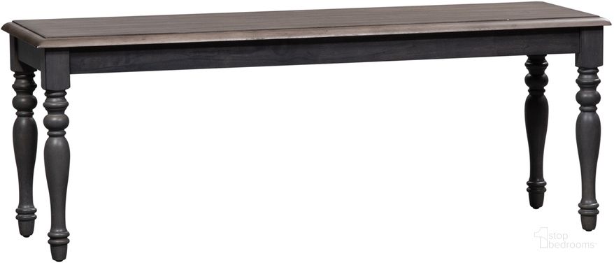The appearance of Ocean Isle Bench (Slate) designed by Liberty in the transitional interior design. This slate piece of furniture  was selected by 1StopBedrooms from Ocean Isle Collection to add a touch of cosiness and style into your home. Sku: 303G-C9000B. Product Type: Dining Bench. Material: Rubberwood. Image1
