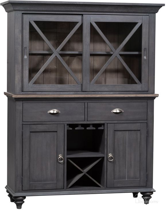 The appearance of Ocean Isle Buffet W/ Hutch (Slate) designed by Liberty in the transitional interior design. This slate piece of furniture  was selected by 1StopBedrooms from Ocean Isle Collection to add a touch of cosiness and style into your home. Sku: 303G-CB4866;303G-CH4866. Product Type: Buffets, Sideboards and Server. Material: Rubberwood. Image1