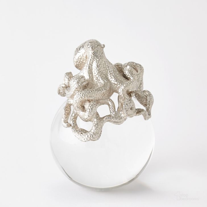 The appearance of Octopus On Orb In Nickel designed by Global Views in the modern / contemporary interior design. This clear piece of furniture  was selected by 1StopBedrooms from Octopus Collection to add a touch of cosiness and style into your home. Sku: 8.83051. Product Type: Decorative Accessory. Material: Brass. Image1