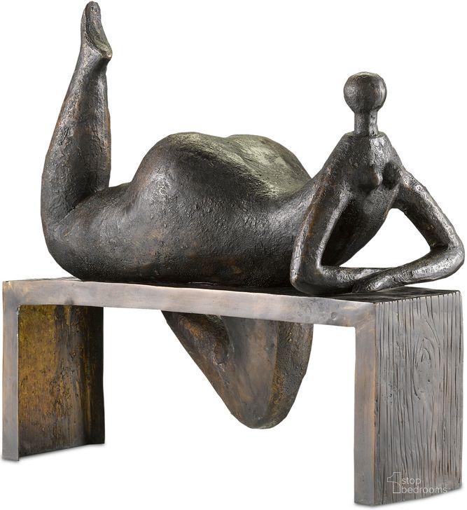 The appearance of Odalisque In Bronze designed by Currey & Company in the modern / contemporary interior design. This bronze piece of furniture  was selected by 1StopBedrooms from  to add a touch of cosiness and style into your home. Sku: 1200-0291. Material: Metal. Product Type: Sculpture. Image1
