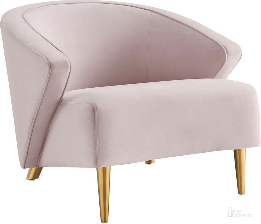 The appearance of Odyssey Performance Velvet Arm Chair In Pink designed by Modway in the modern / contemporary interior design. This pink piece of furniture  was selected by 1StopBedrooms from Odyssey Collection to add a touch of cosiness and style into your home. Sku: EEI-5038-PNK. Material: Wood. Product Type: Arm Chair. Image1