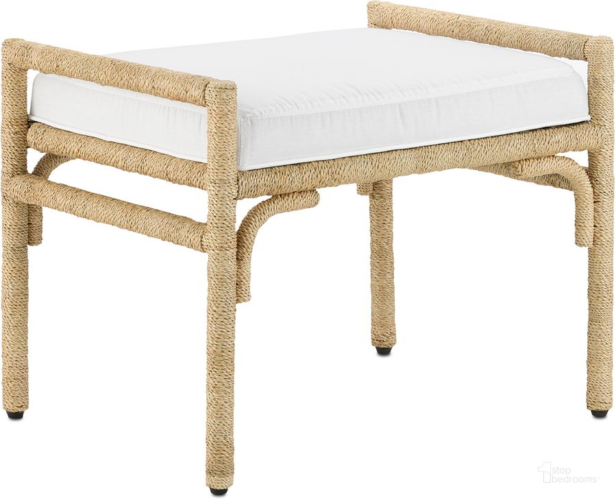 The appearance of Olisa Natural Ottoman designed by Currey & Company in the modern / contemporary interior design. This natural piece of furniture  was selected by 1StopBedrooms from Olisa Collection to add a touch of cosiness and style into your home. Sku: 7000-1161. Product Type: Ottoman. Material: Iron.